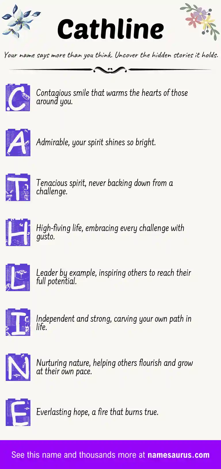Acrostic poem about Cathline.