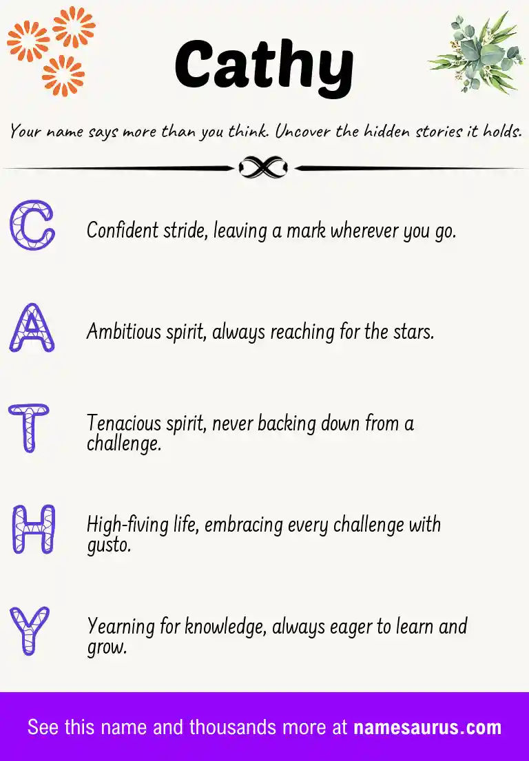 Acrostic poem about Cathy.