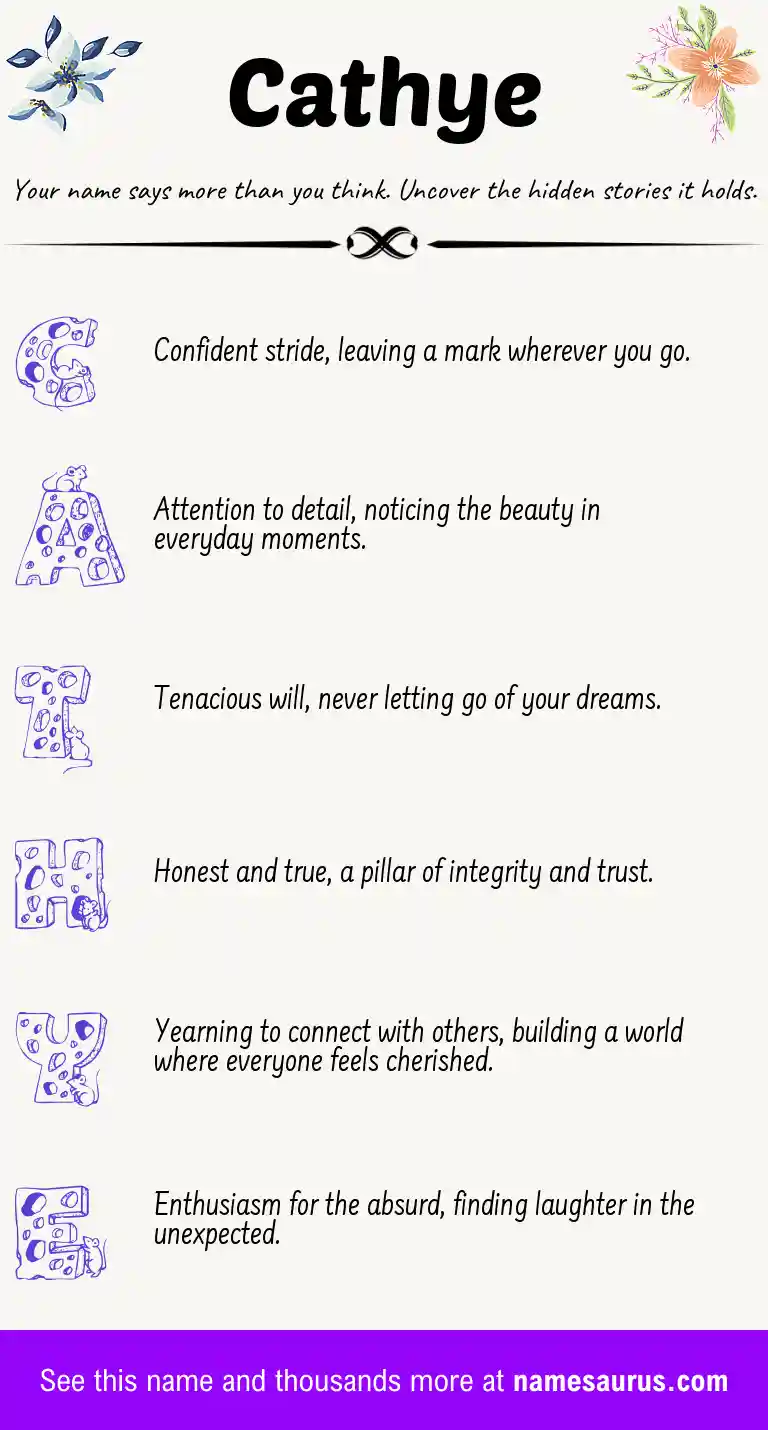 Acrostic poem about Cathye.