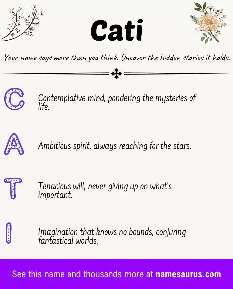 Acrostic poem about Cati.