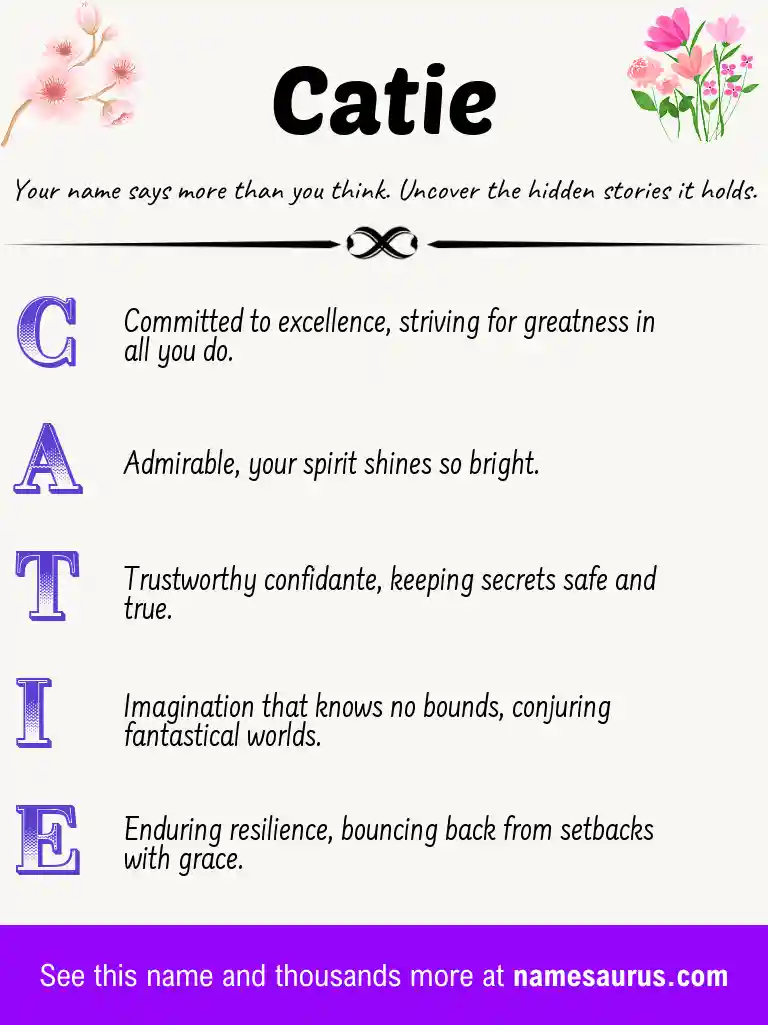 Acrostic poem about Catie.