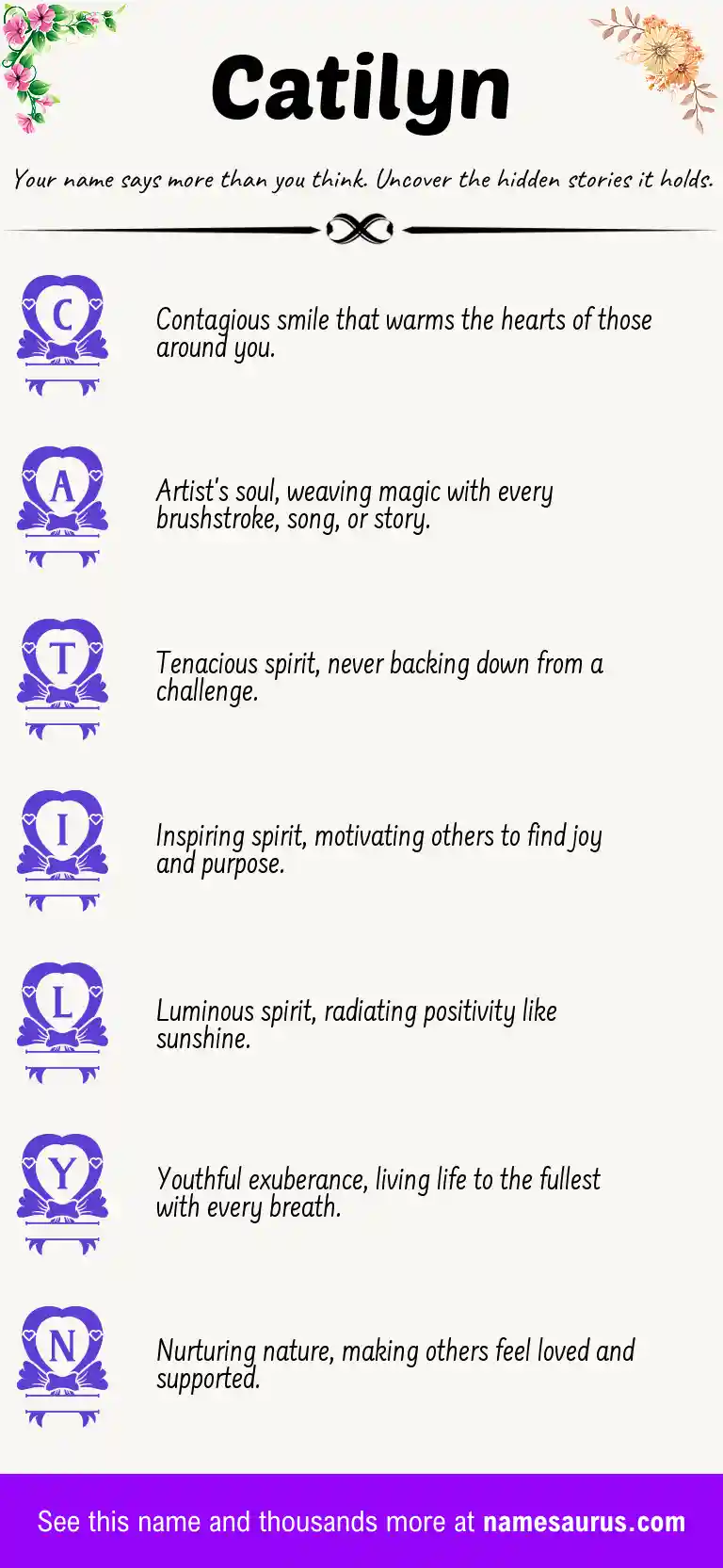 Acrostic poem about Catilyn.