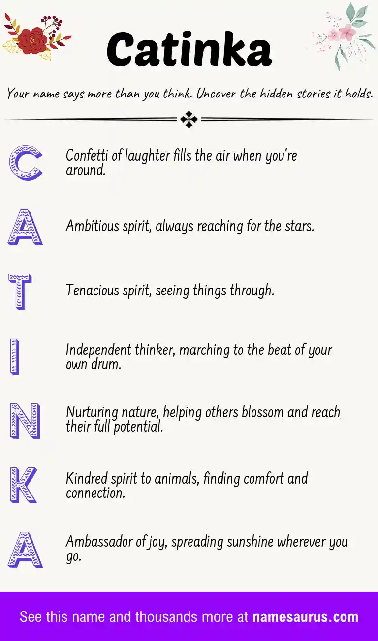 Acrostic poem about Catinka.