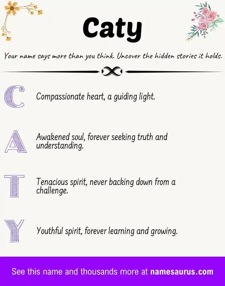 Acrostic poem about Caty.
