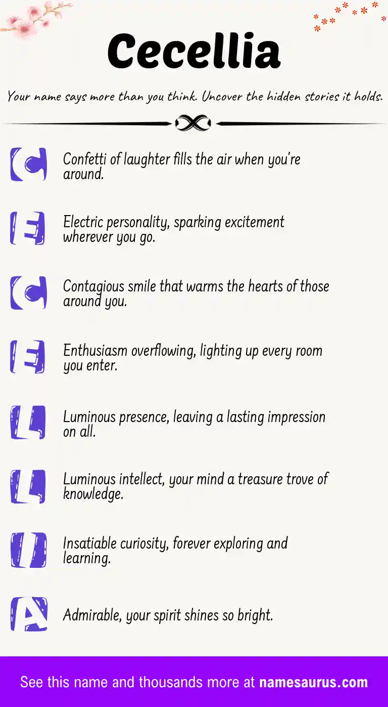 Acrostic poem about Cecellia.