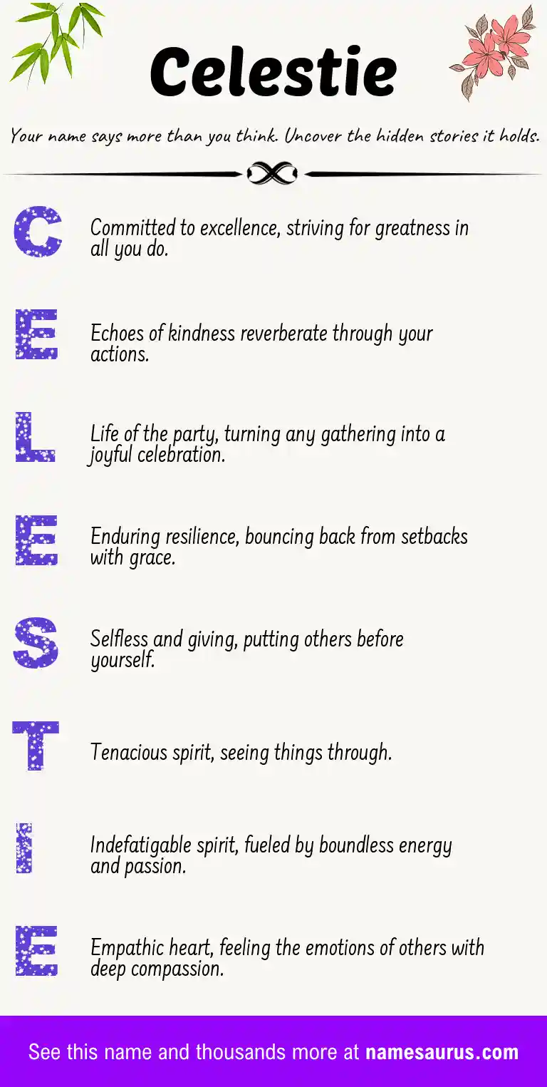 Acrostic poem about Celestie.