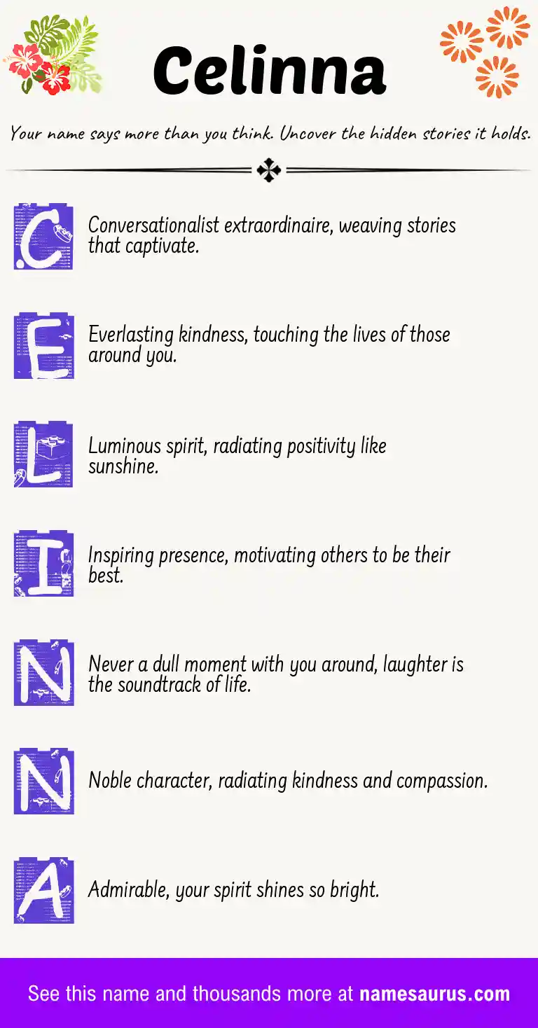 Acrostic poem about Celinna.