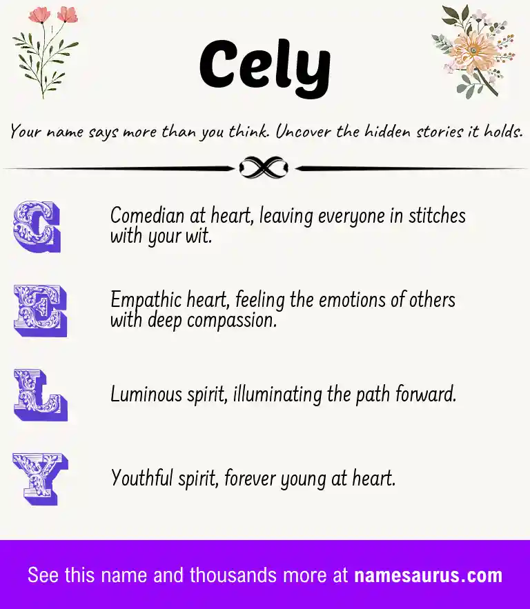 Acrostic poem about Cely.
