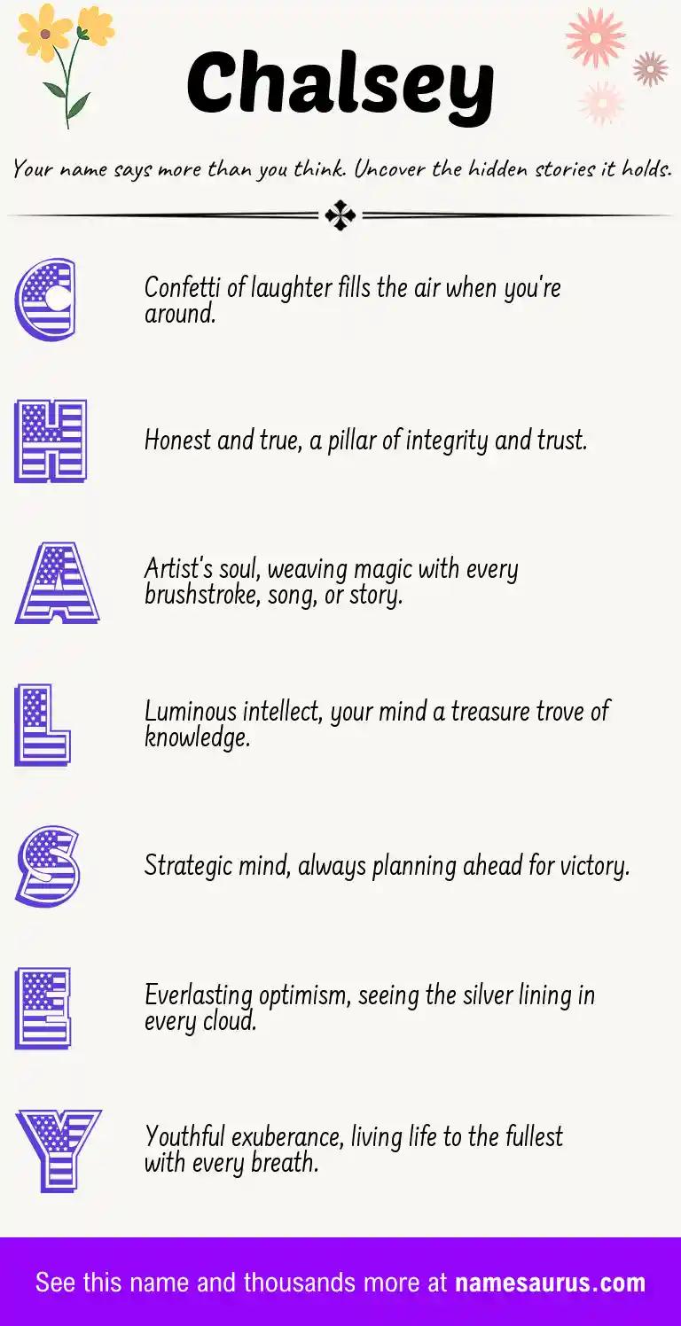 Acrostic poem about Chalsey.
