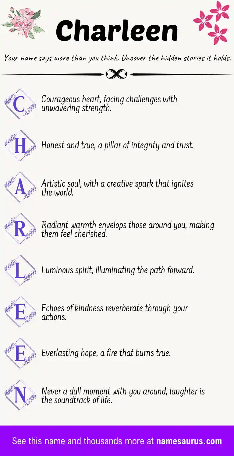 Acrostic poem about Charleen.