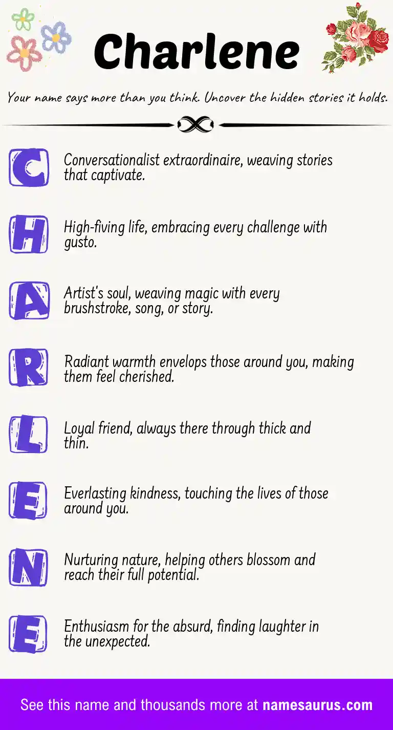 Acrostic poem about Charlene.