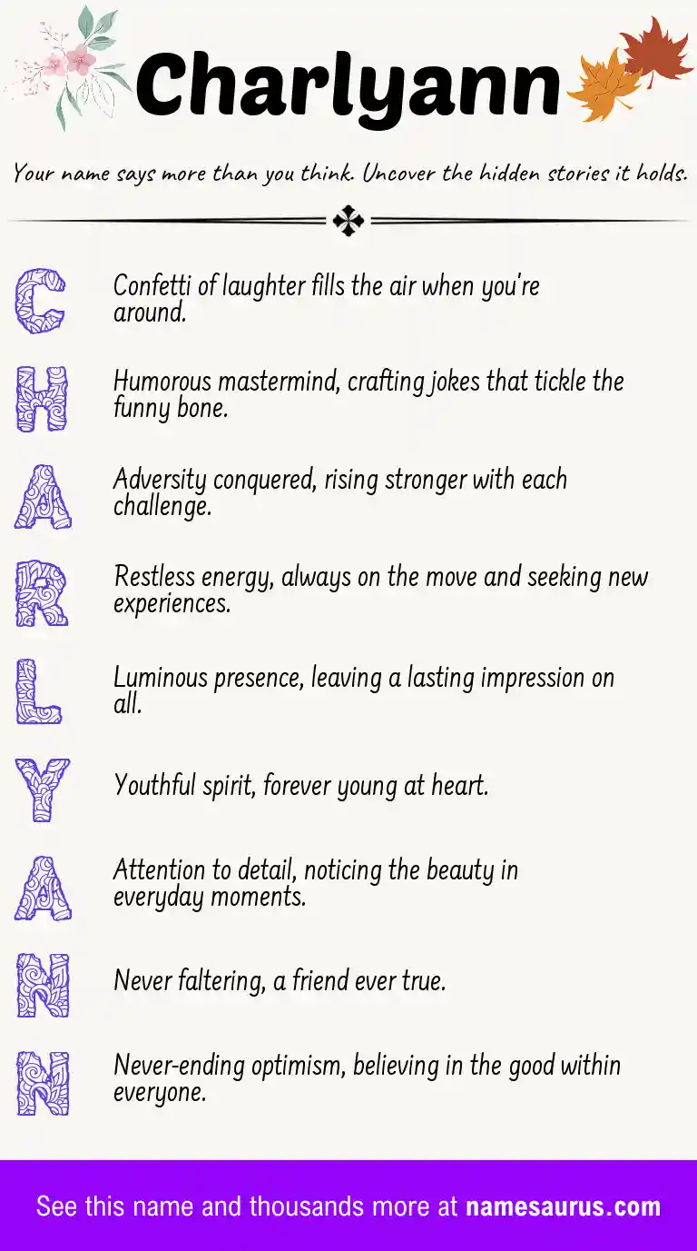 Acrostic poem about Charlyann.