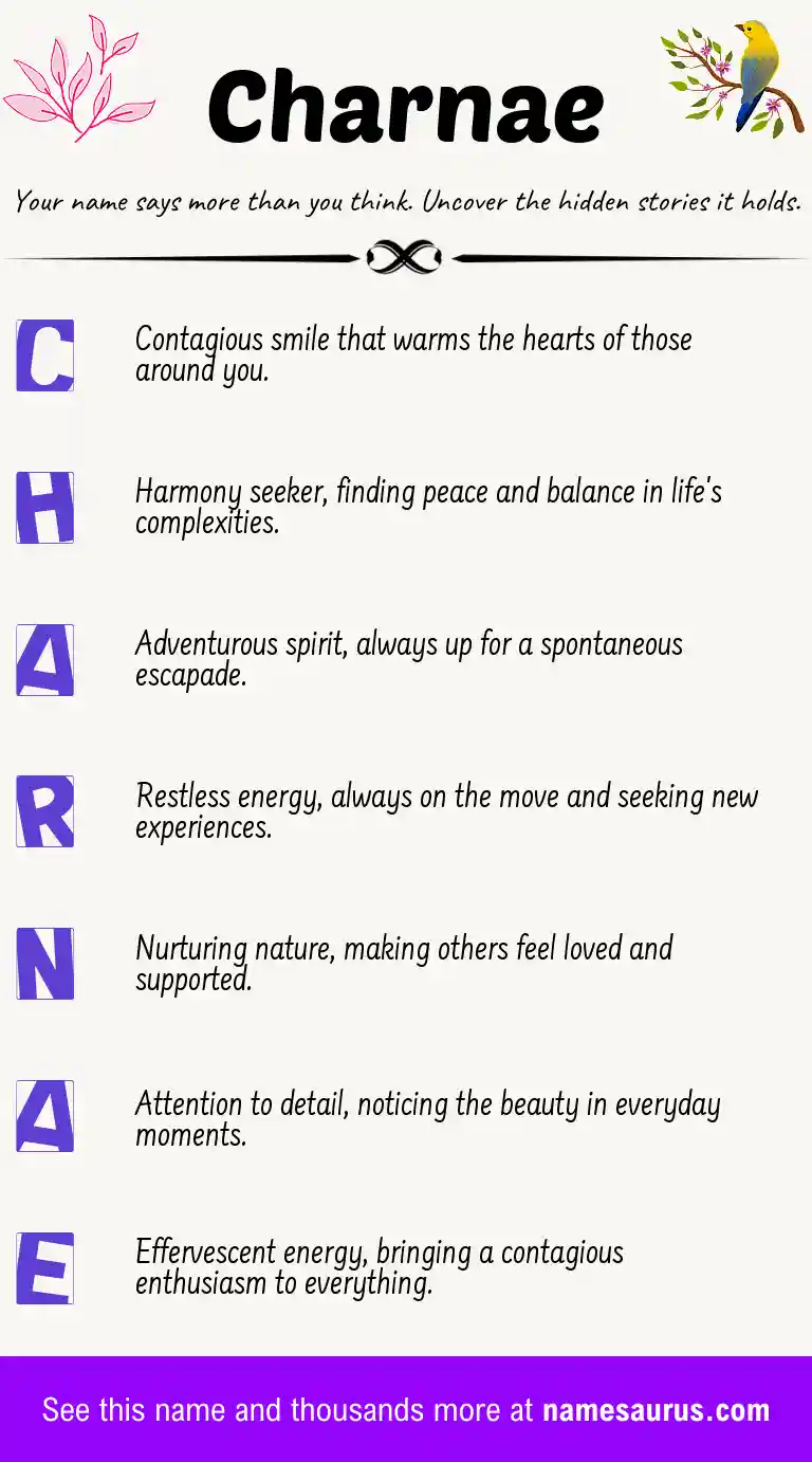 Acrostic poem about Charnae.