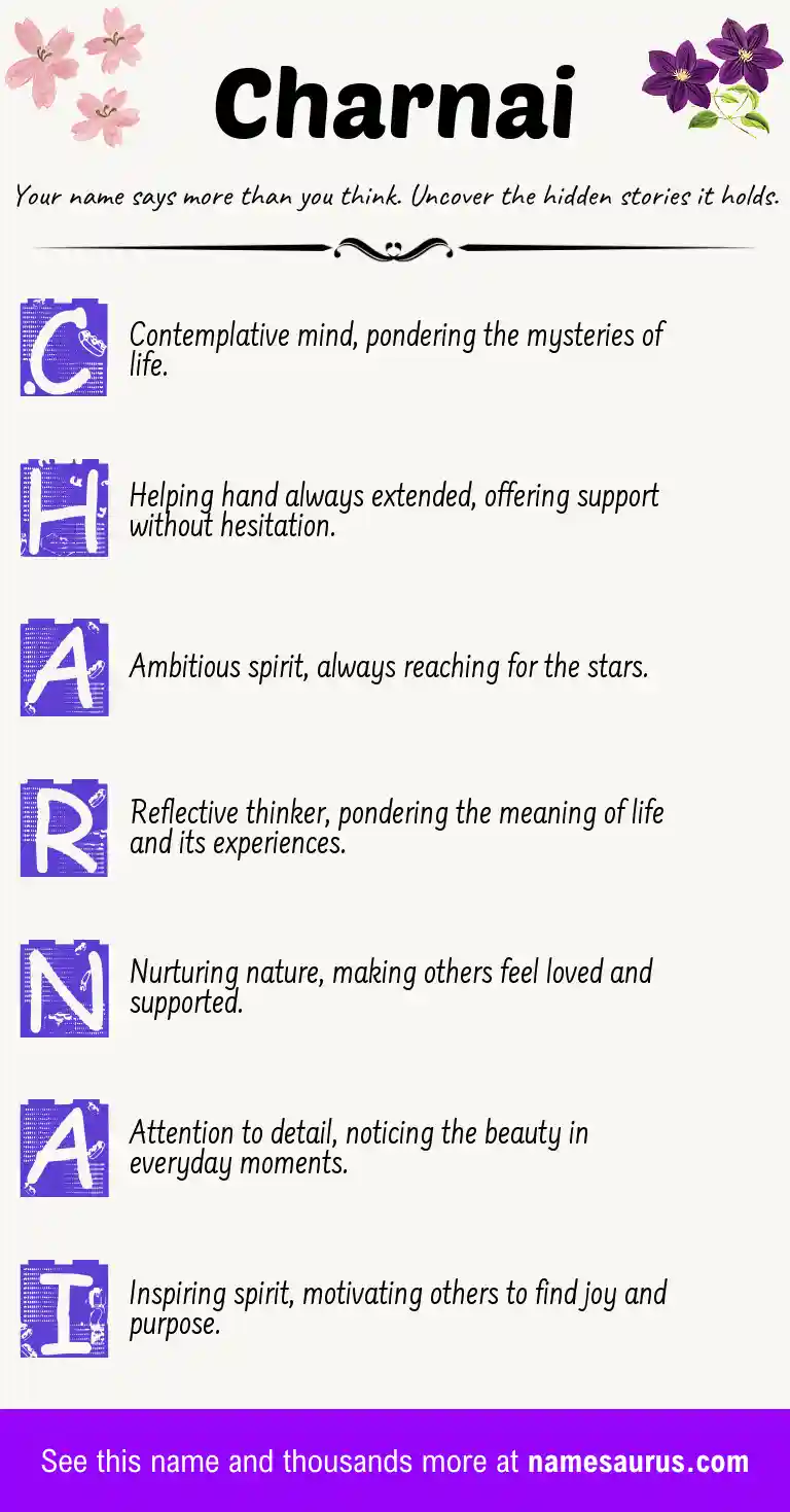 Acrostic poem about Charnai.