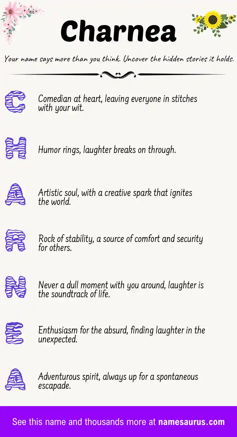 Acrostic poem about Charnea.