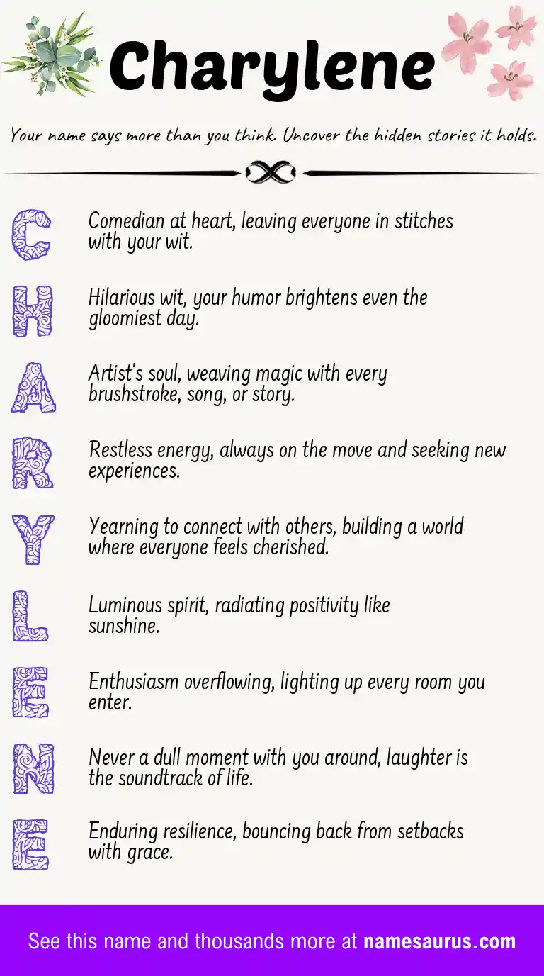 Acrostic poem about Charylene.