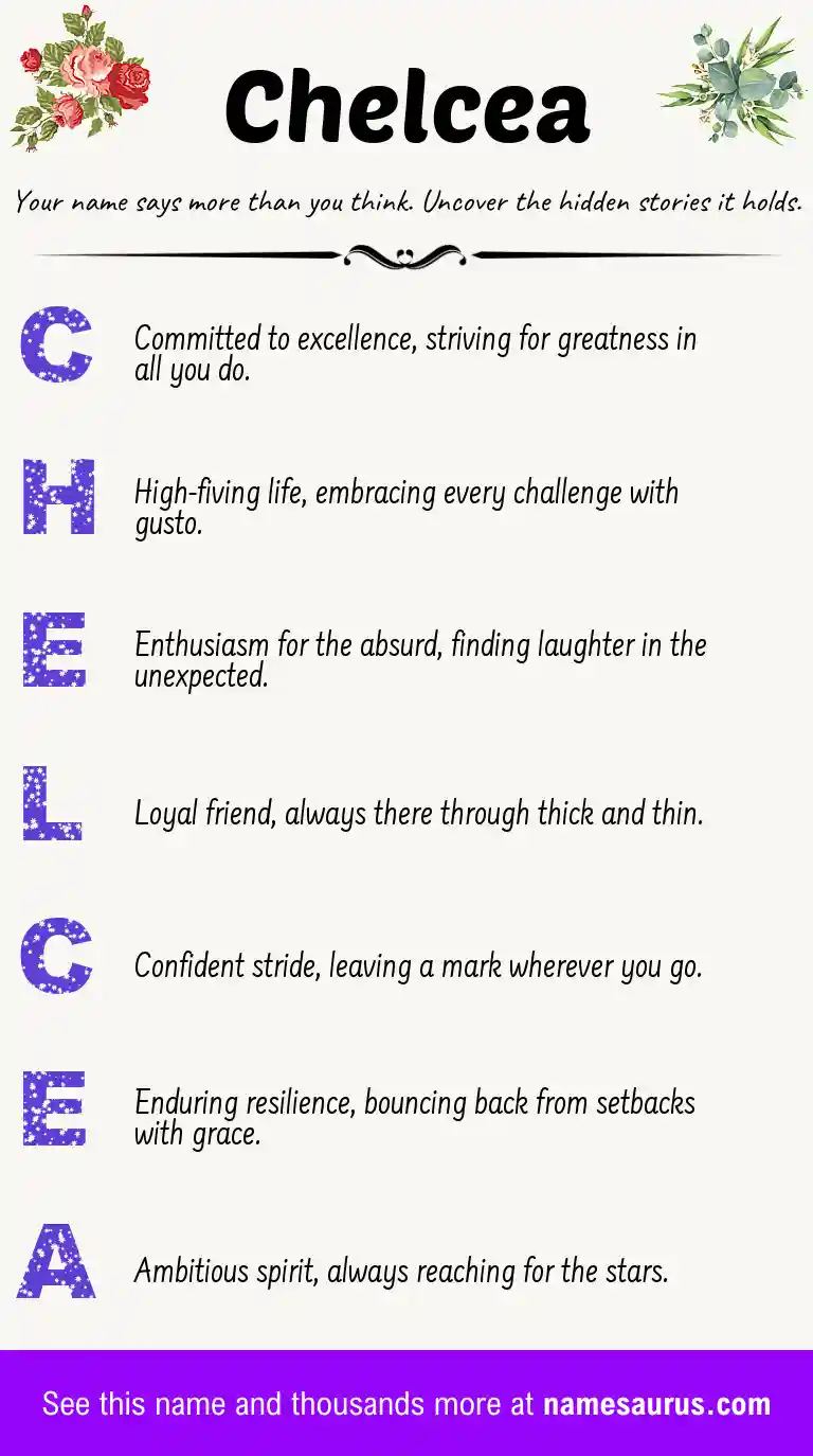 Acrostic poem about Chelcea.
