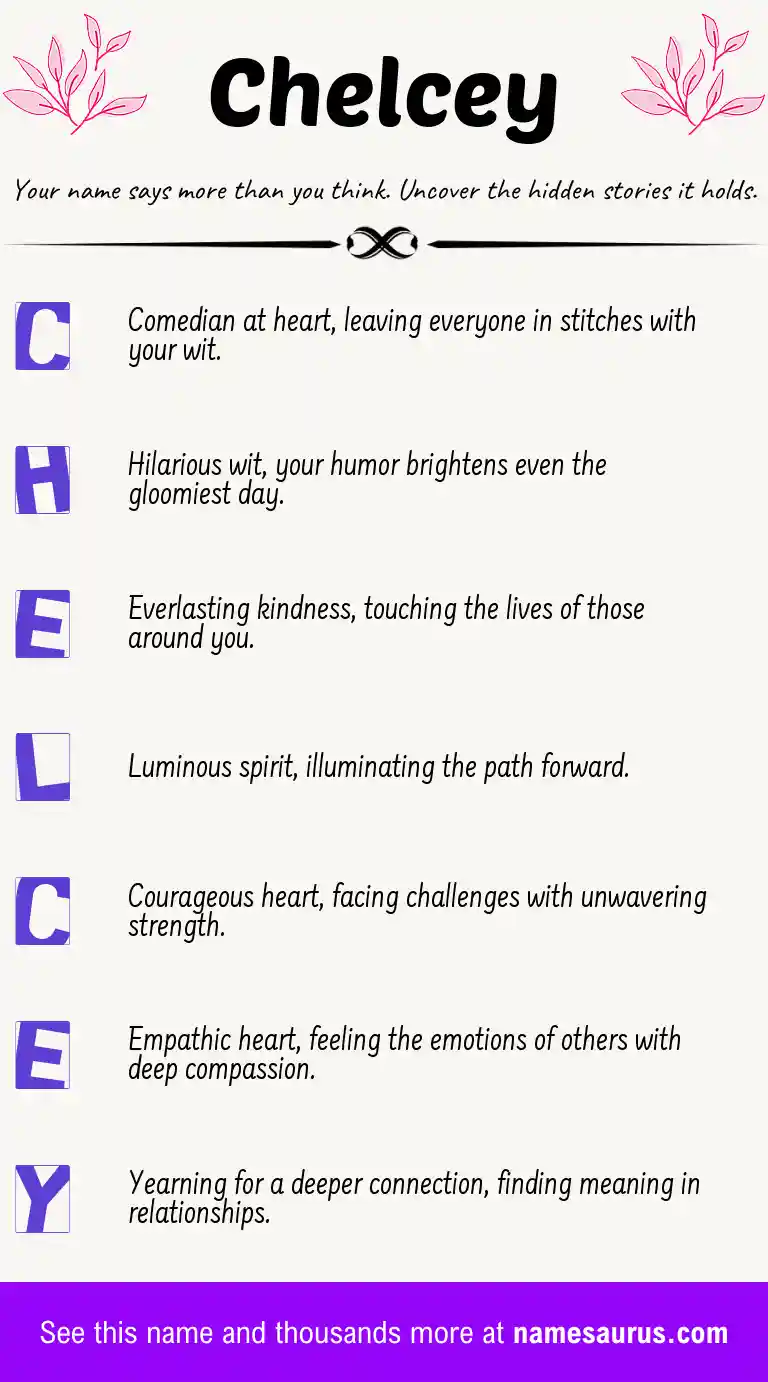 Acrostic poem about Chelcey.