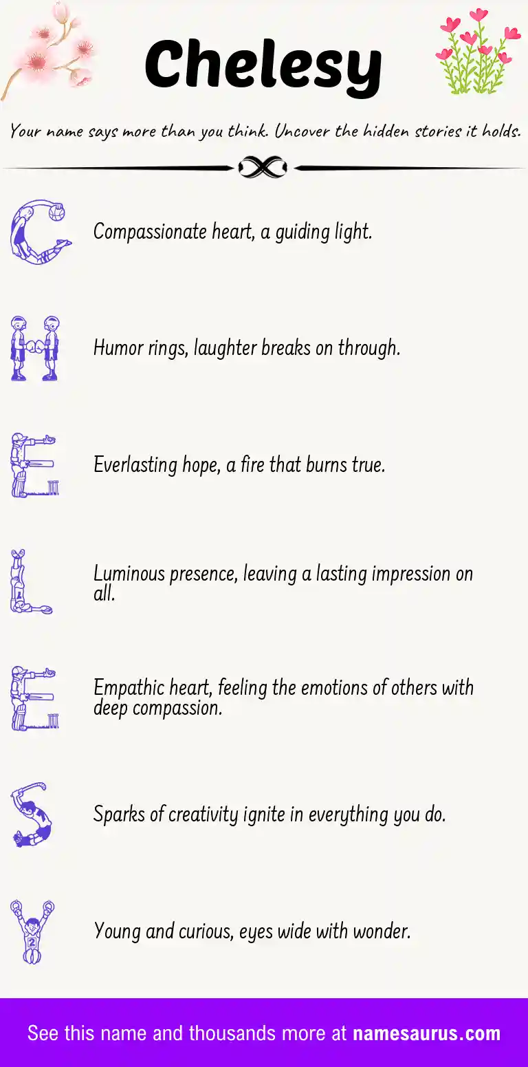 Acrostic poem about Chelesy.