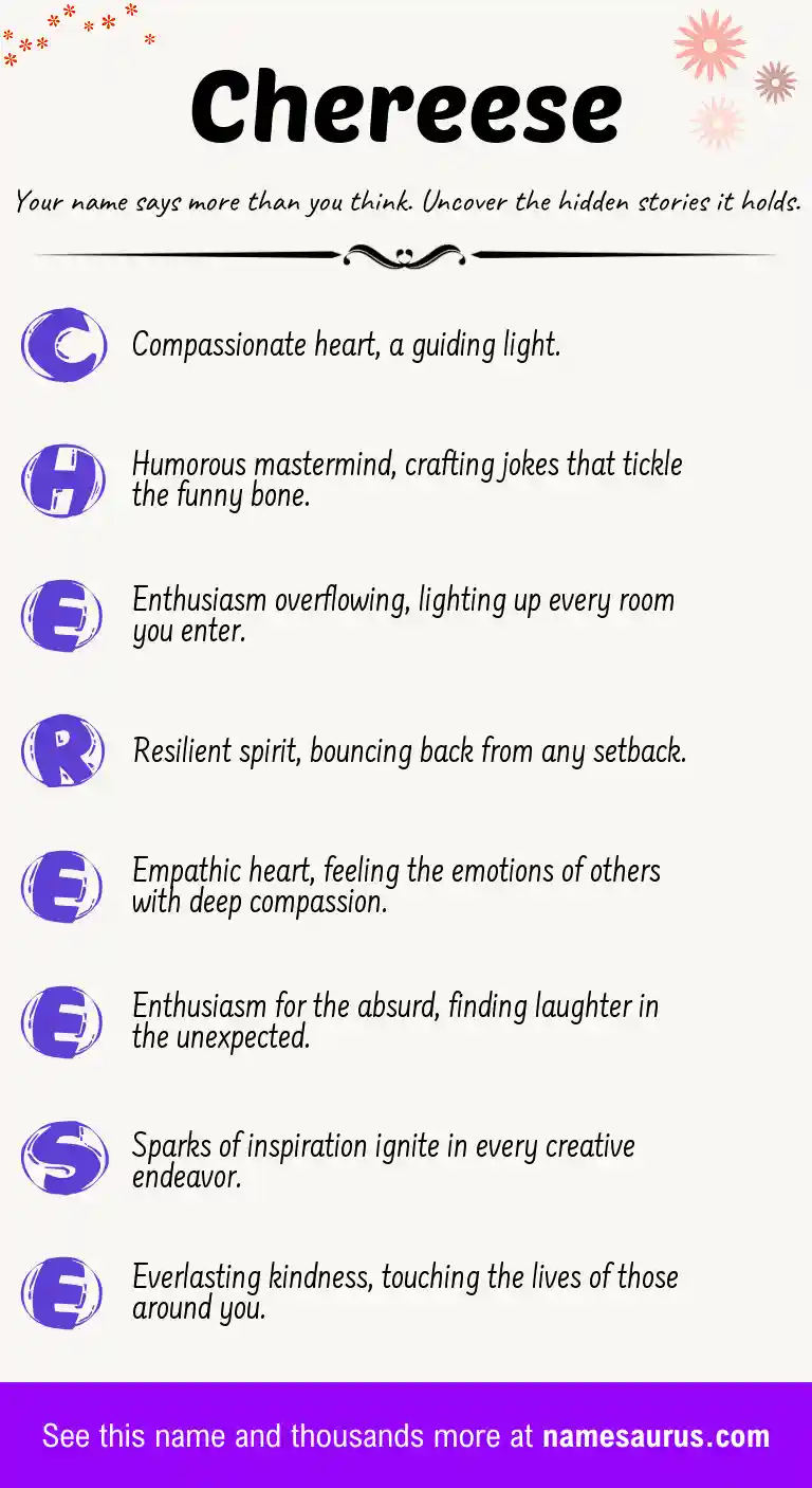 Acrostic poem about Chereese.
