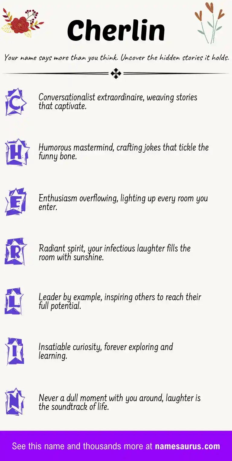 Acrostic poem about Cherlin.