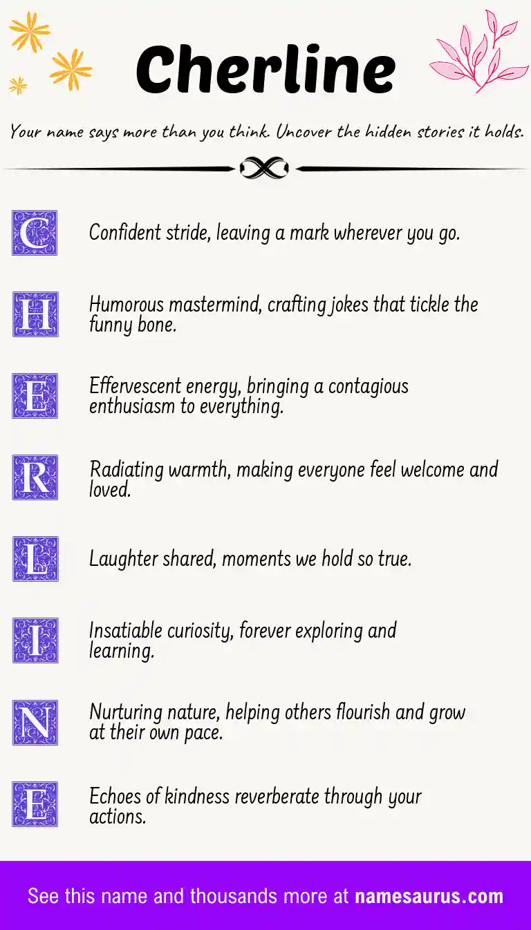 Acrostic poem about Cherline.