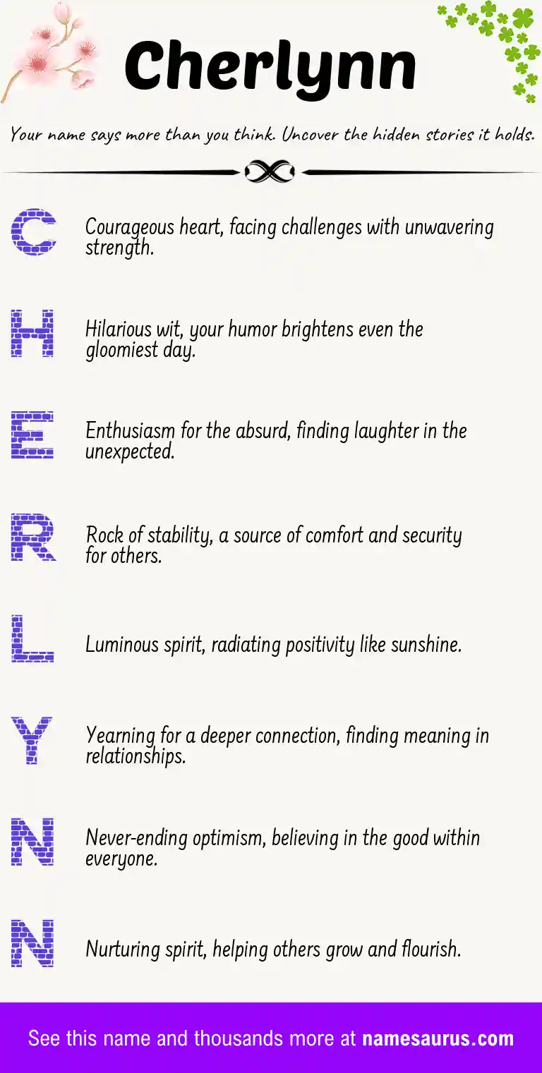 Acrostic poem about Cherlynn.