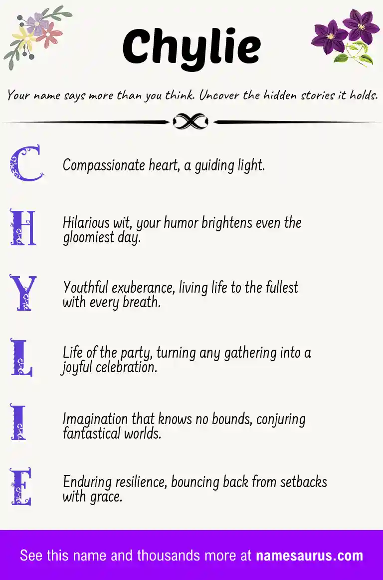 Acrostic poem about Chylie.