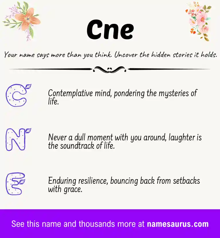 Acrostic poem about Cne.