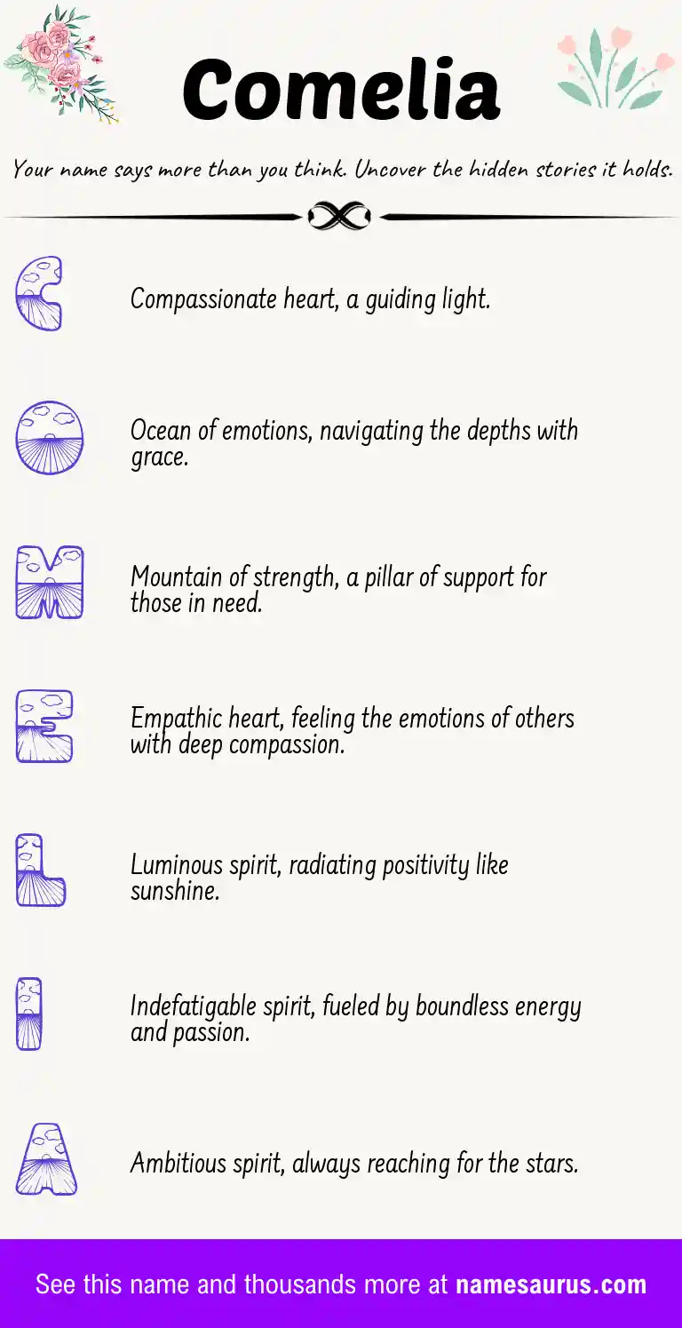 Acrostic poem about Comelia.