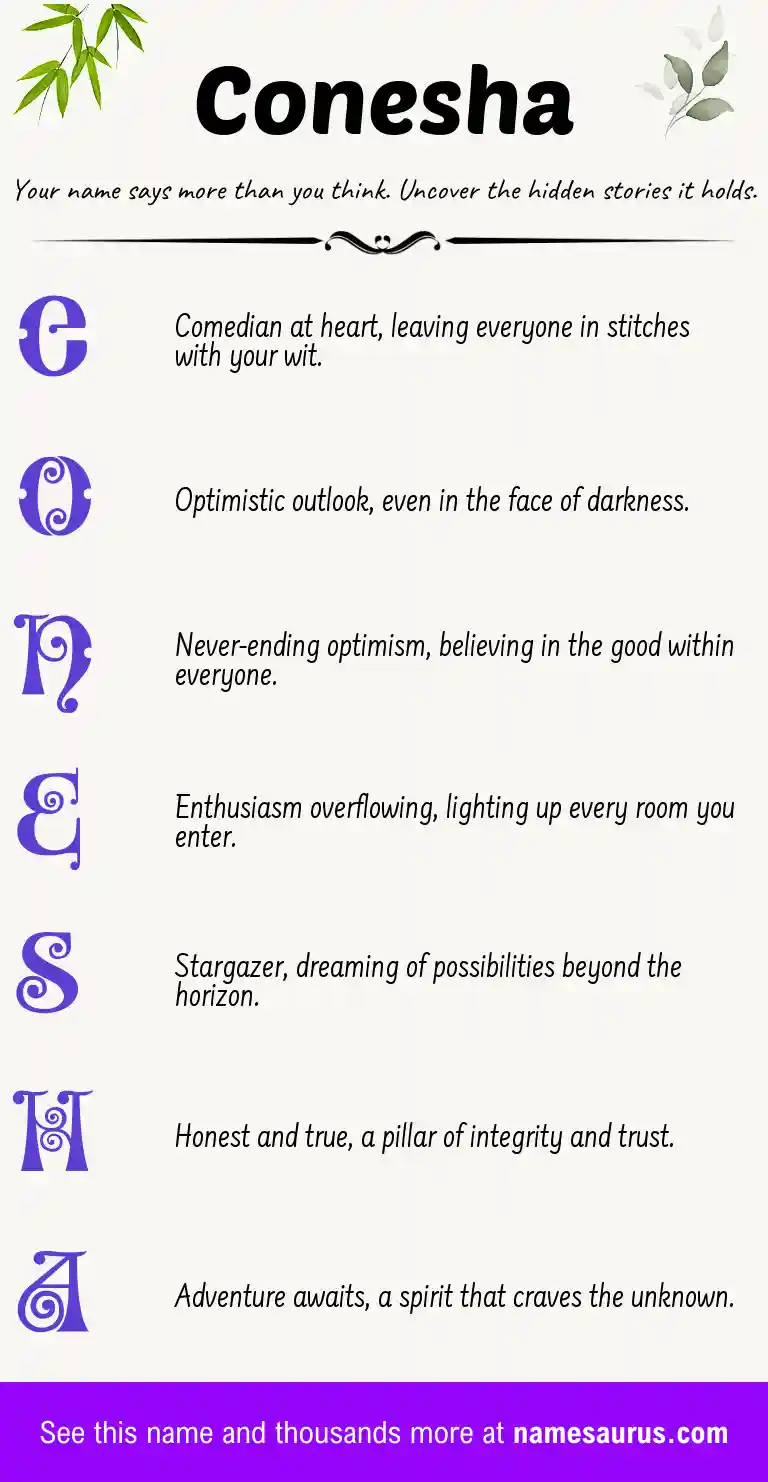 Acrostic poem about Conesha.