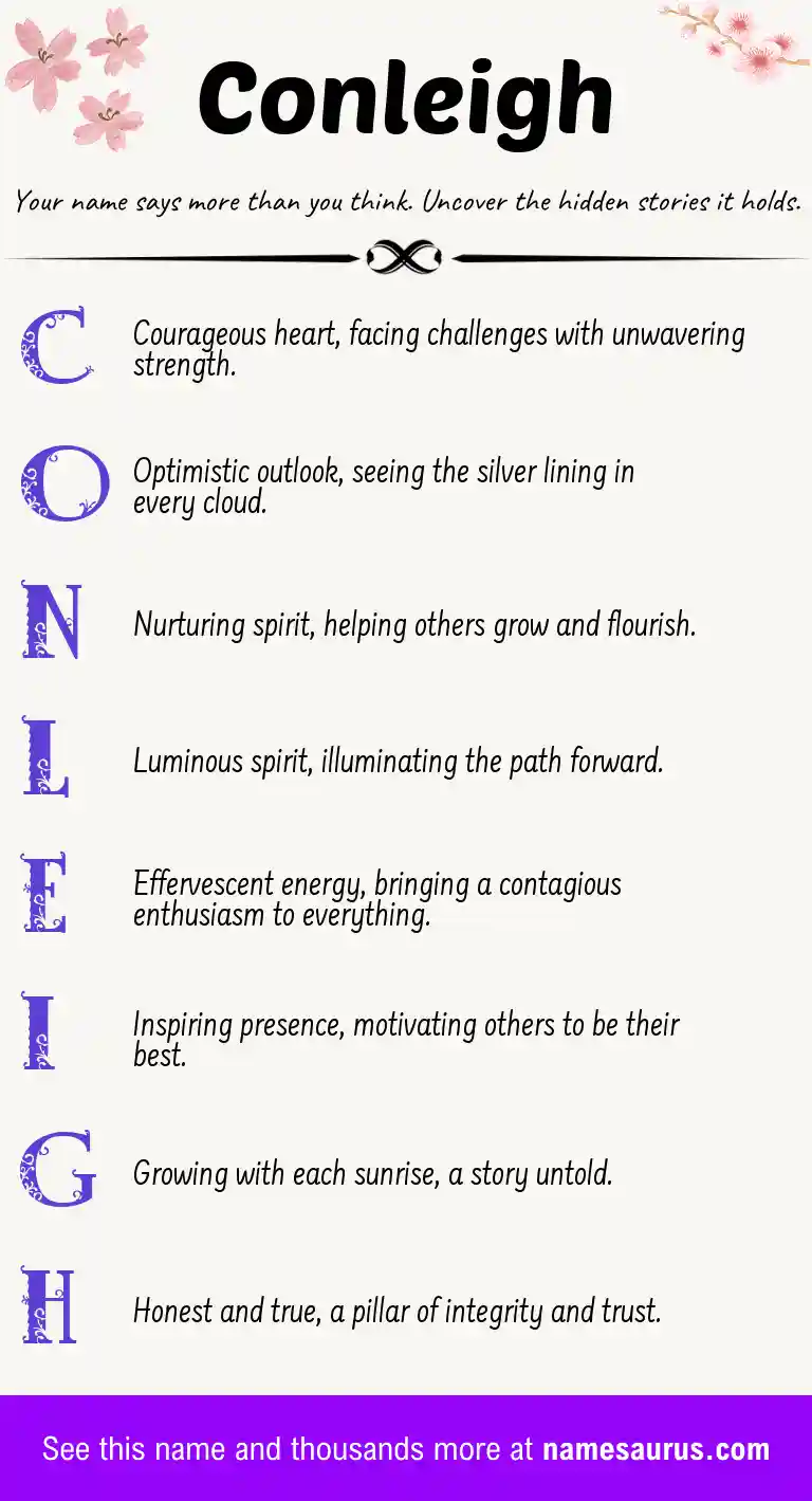 Acrostic poem about Conleigh.