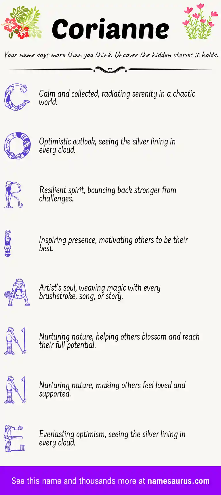 Acrostic poem about Corianne.