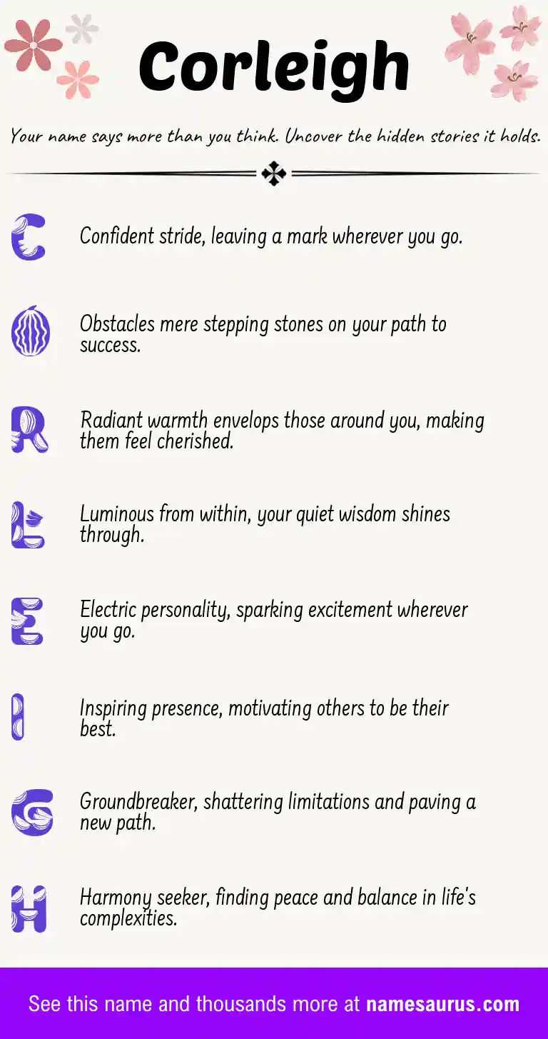 Acrostic poem about Corleigh.