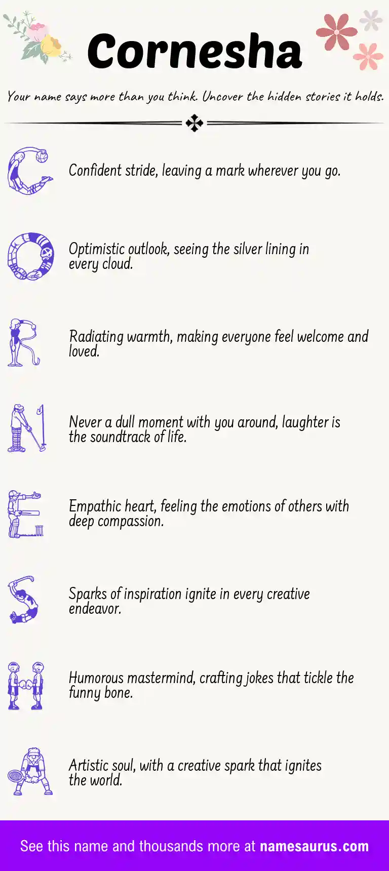 Acrostic poem about Cornesha.