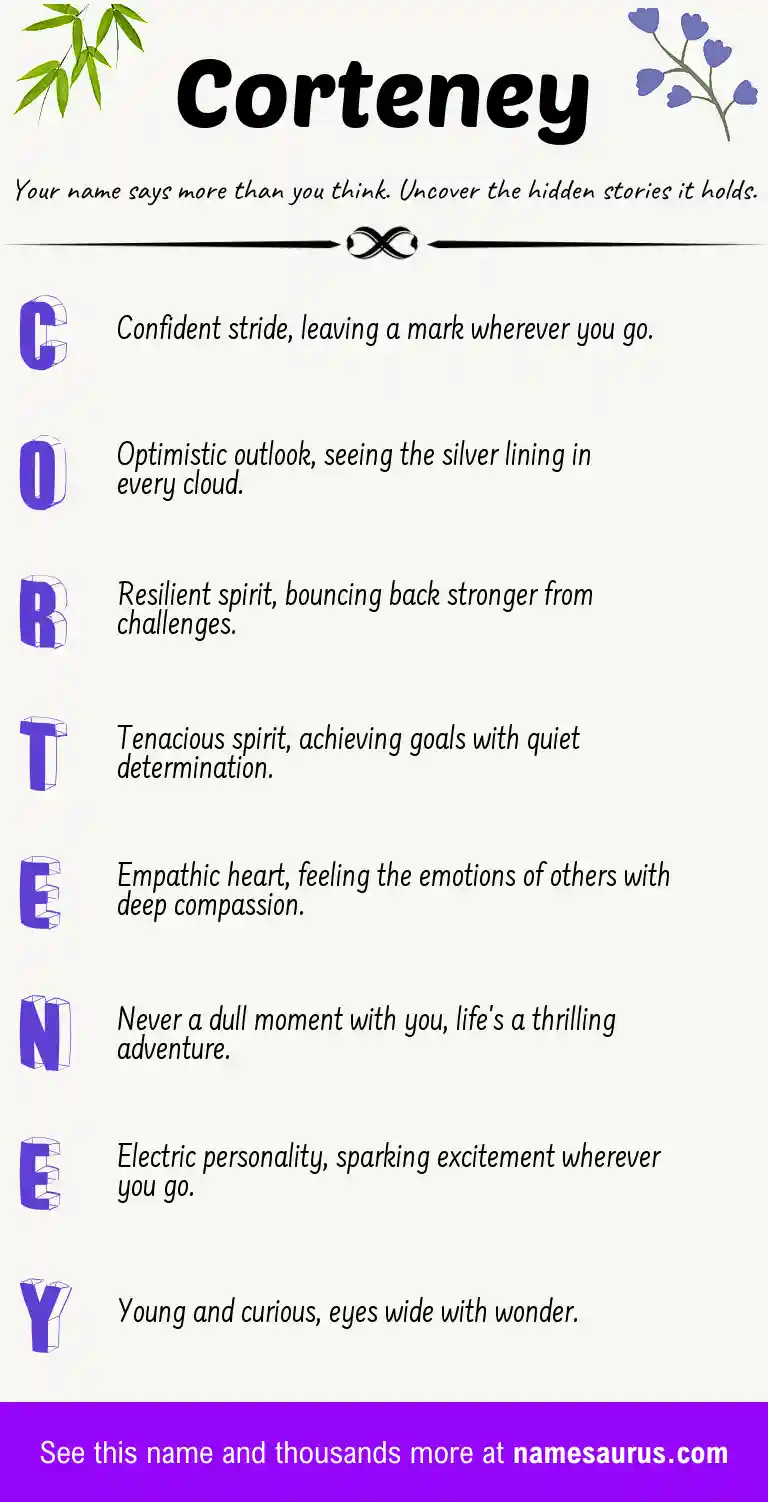 Acrostic poem about Corteney.