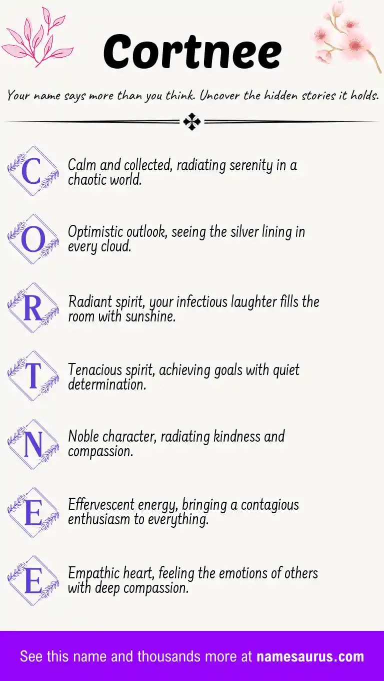 Acrostic poem about Cortnee.
