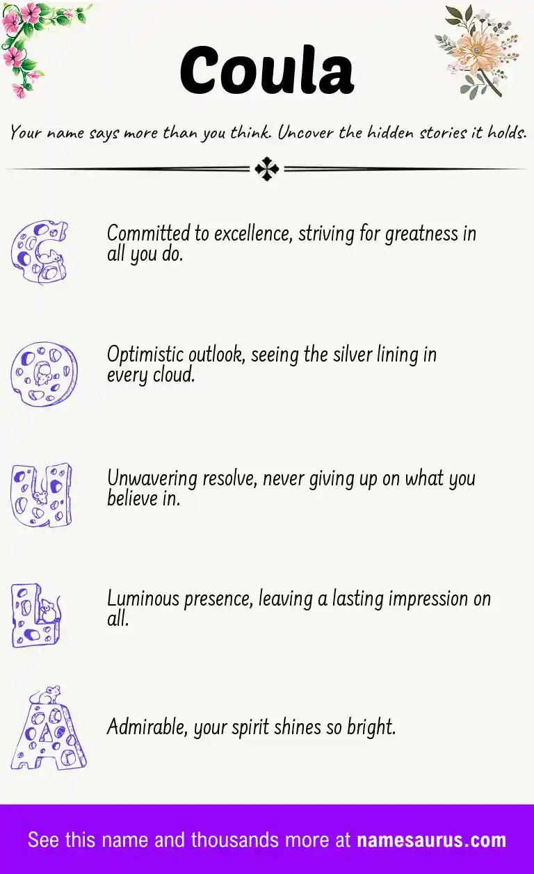 Acrostic poem about Coula.