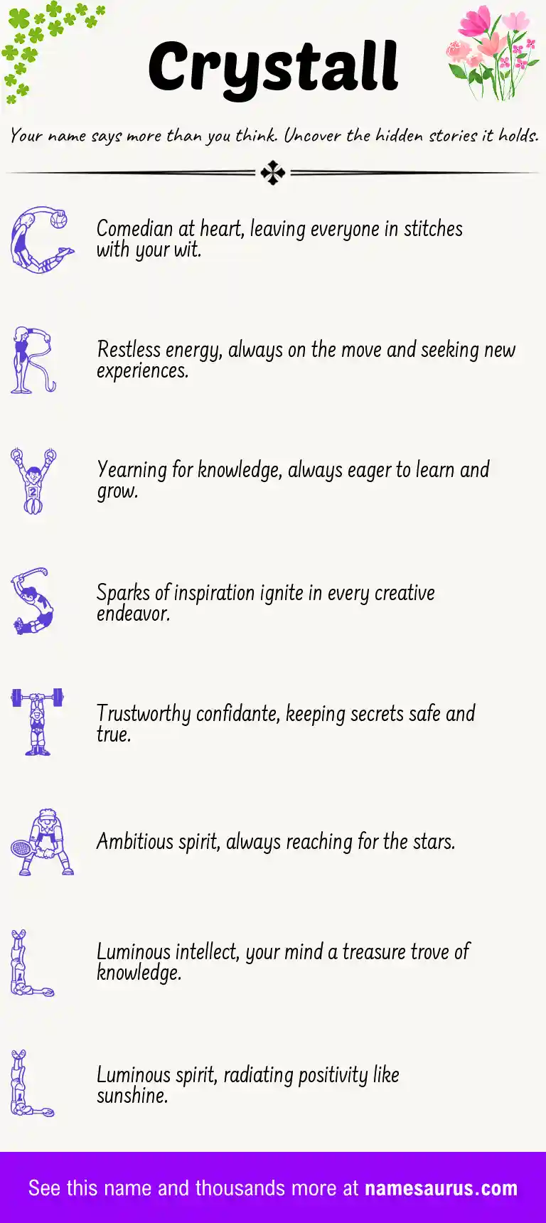 Acrostic poem about Crystall.