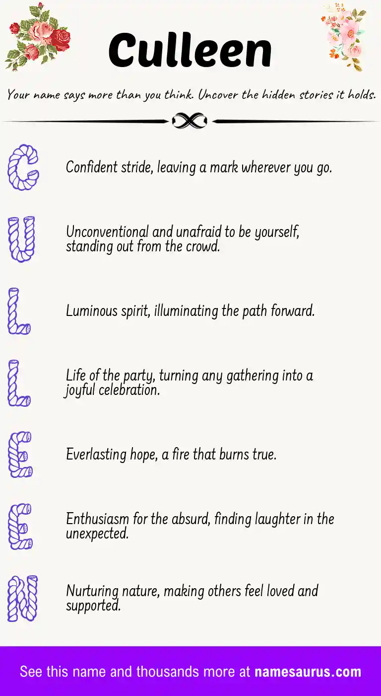 Acrostic poem about Culleen.