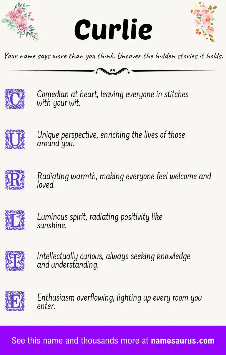 Acrostic poem about Curlie.