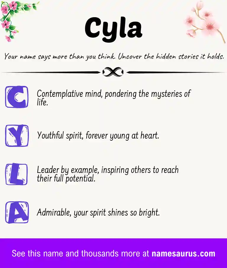 Acrostic poem about Cyla.