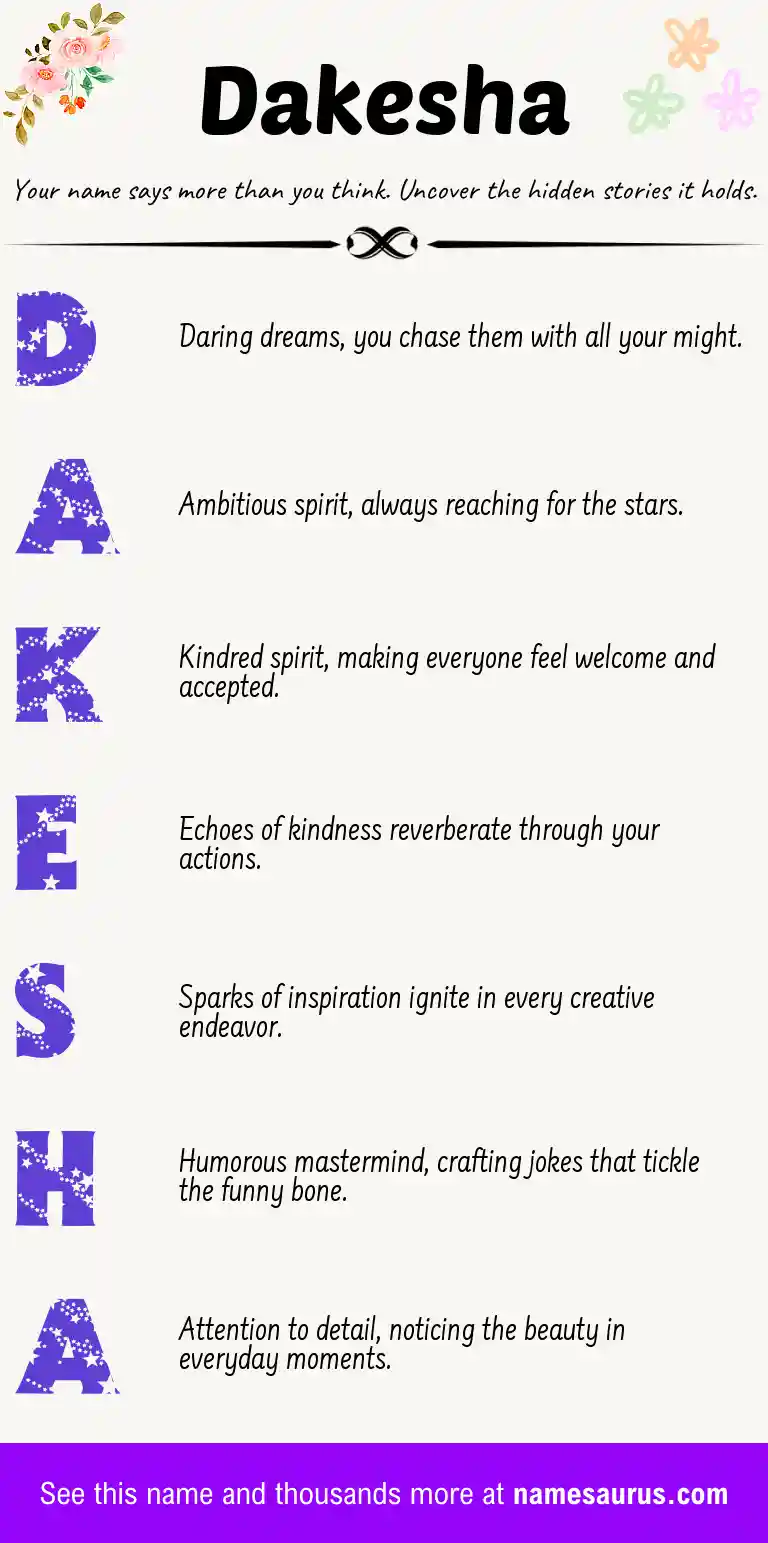 Acrostic poem about Dakesha.