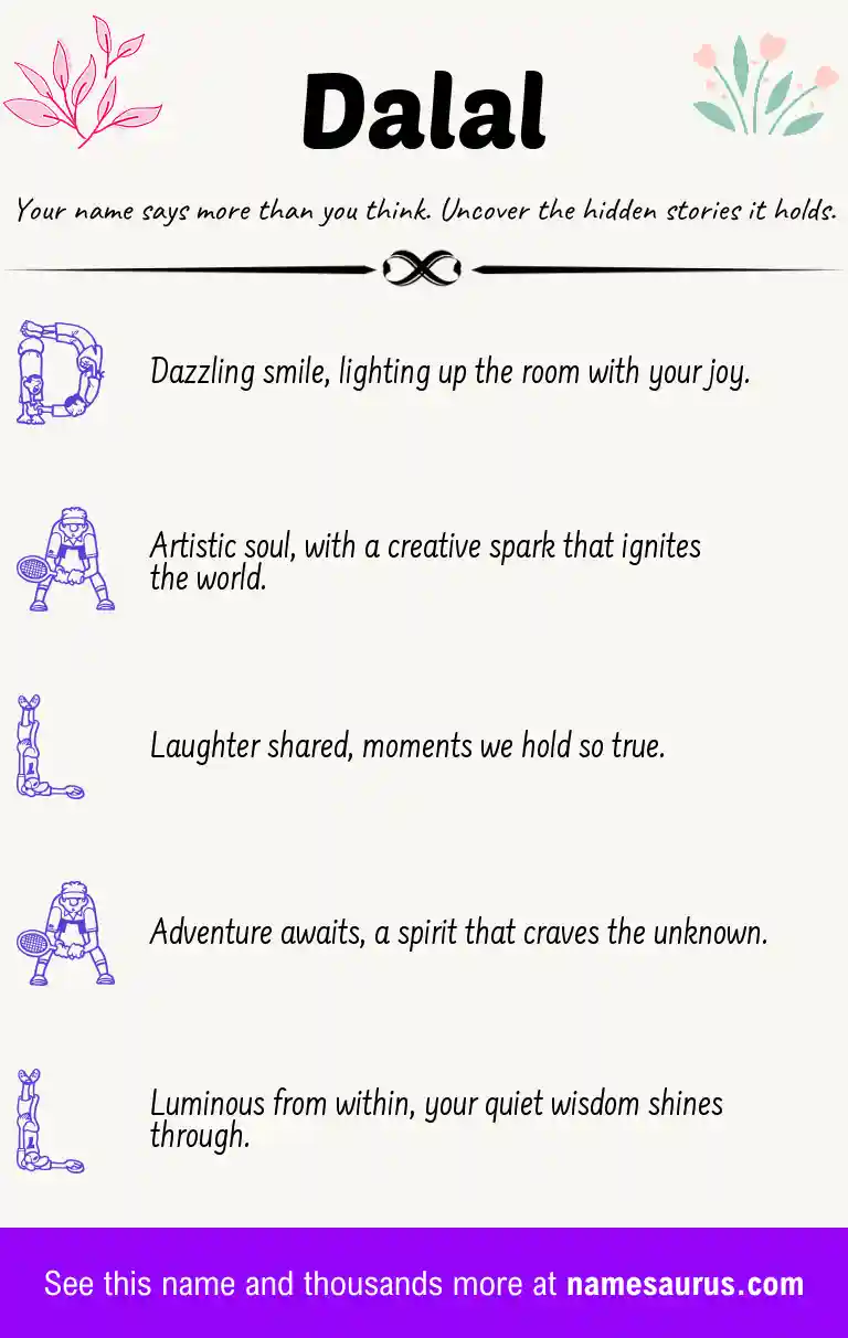 Acrostic poem about Dalal.