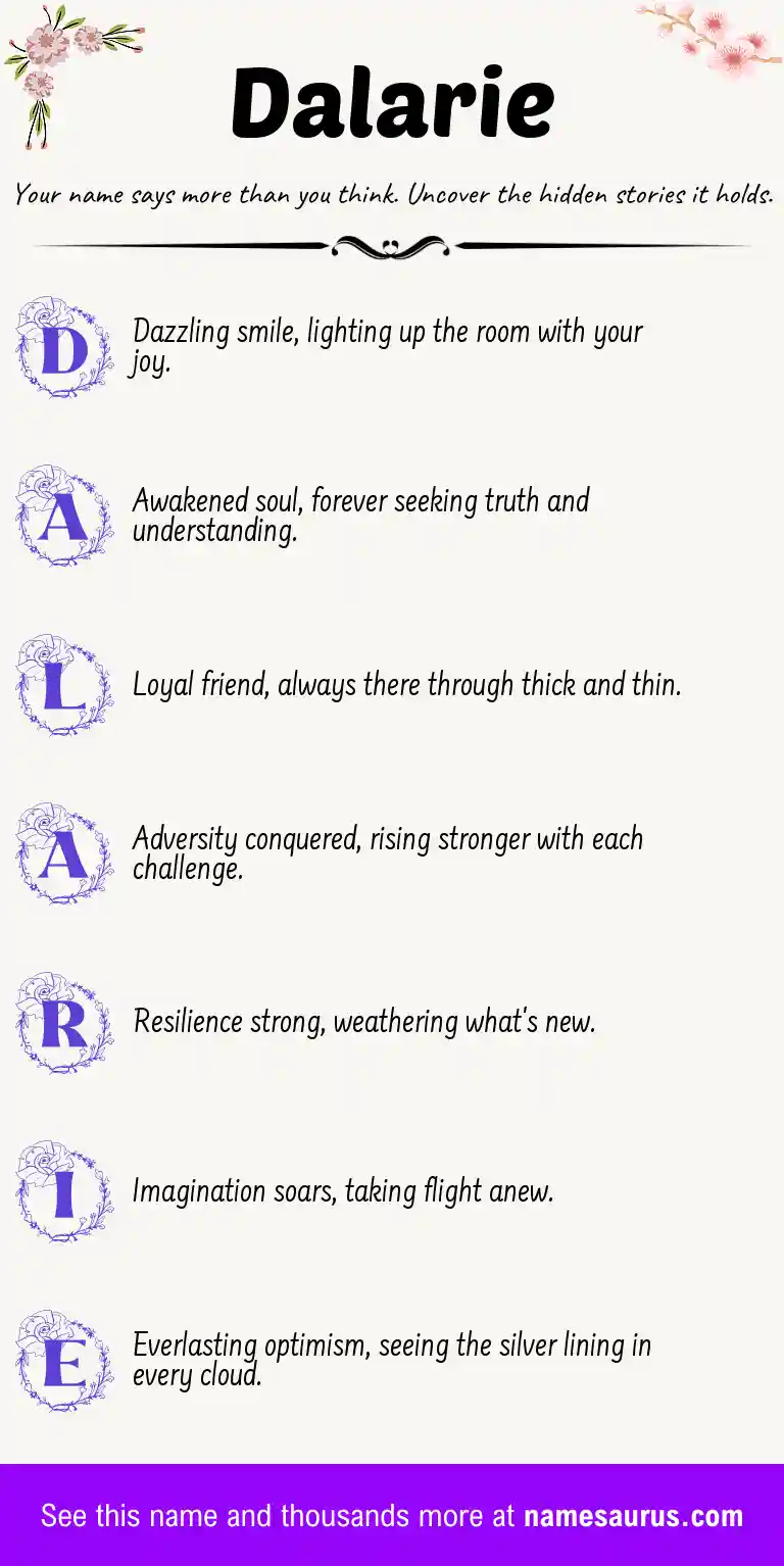 Acrostic poem about Dalarie.