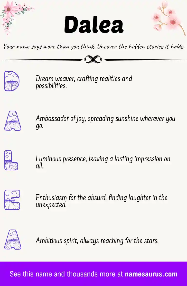 Acrostic poem about Dalea.