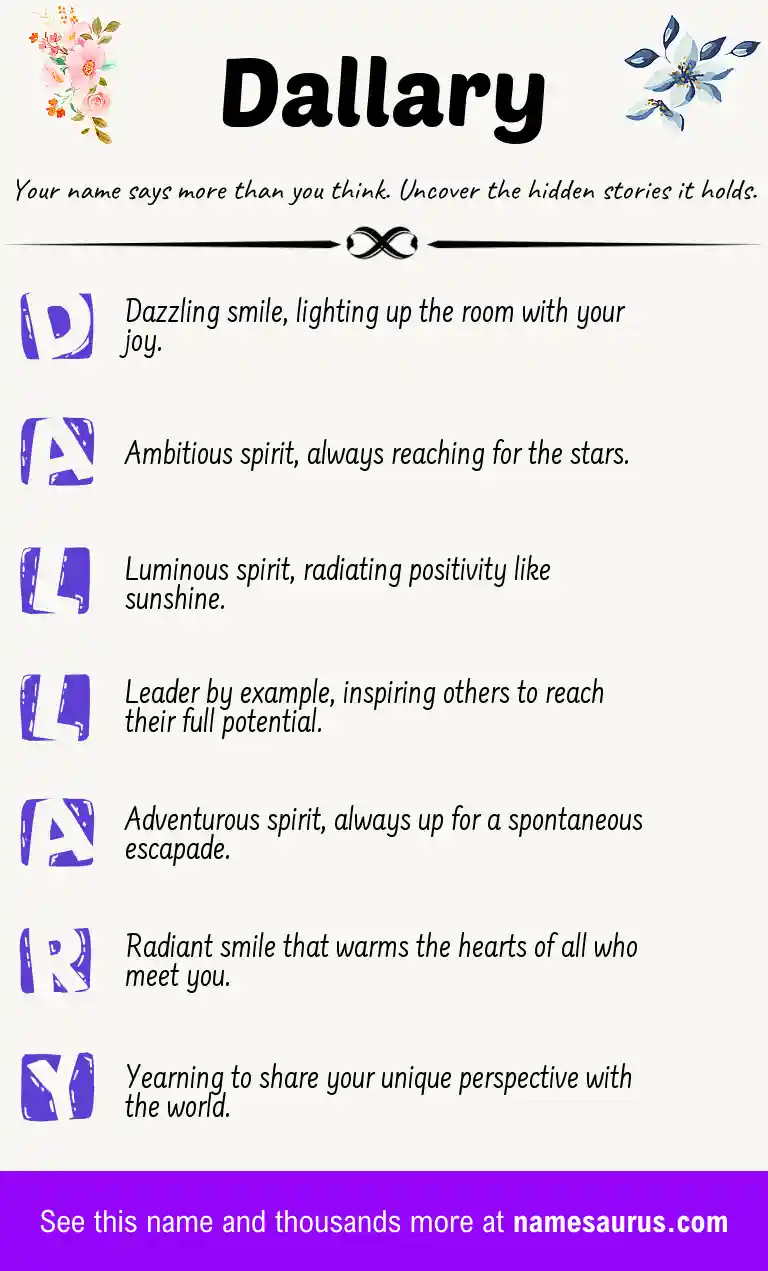 Acrostic poem about Dallary.