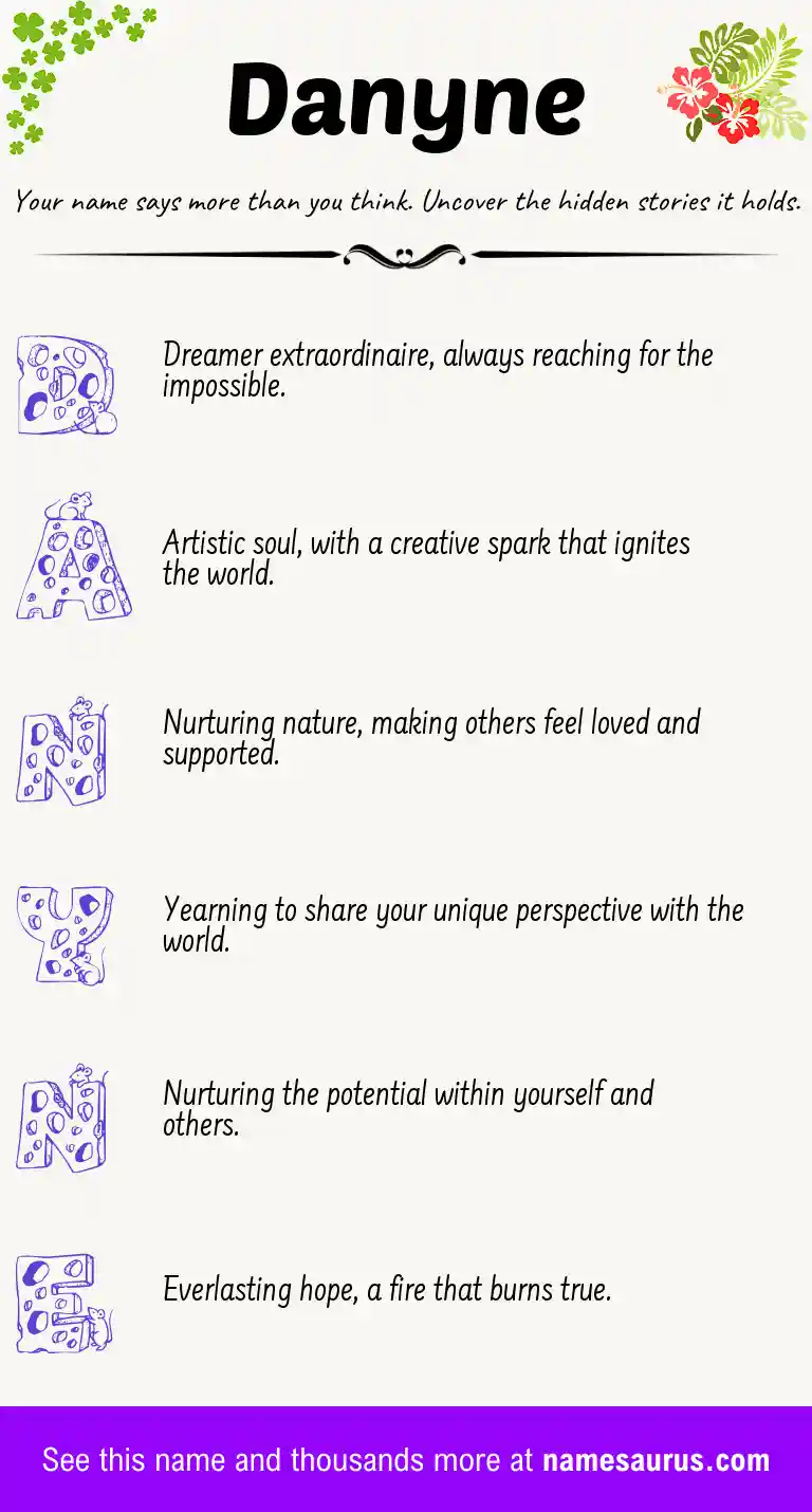 Acrostic poem about Danyne.