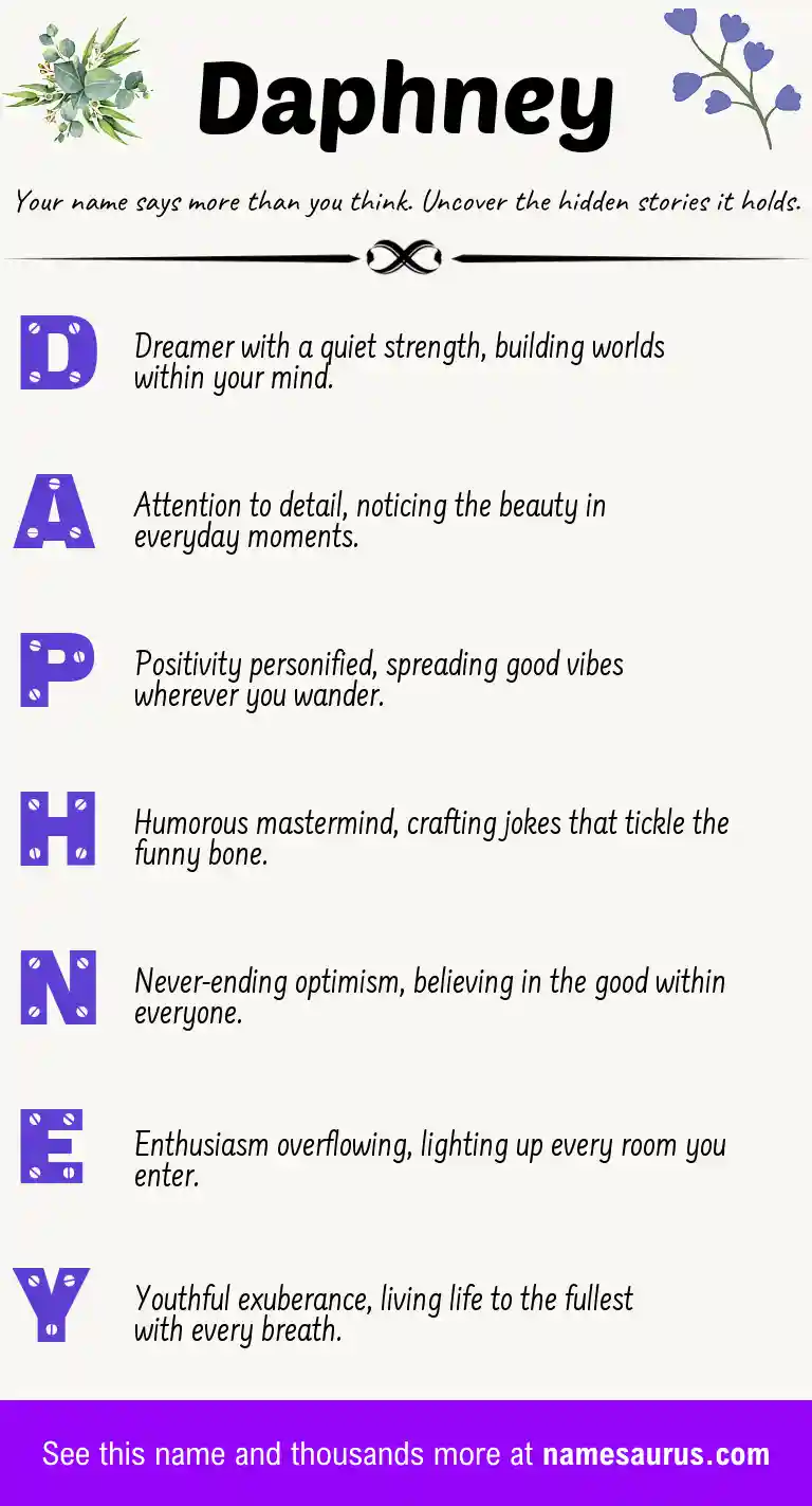 Acrostic poem about Daphney.