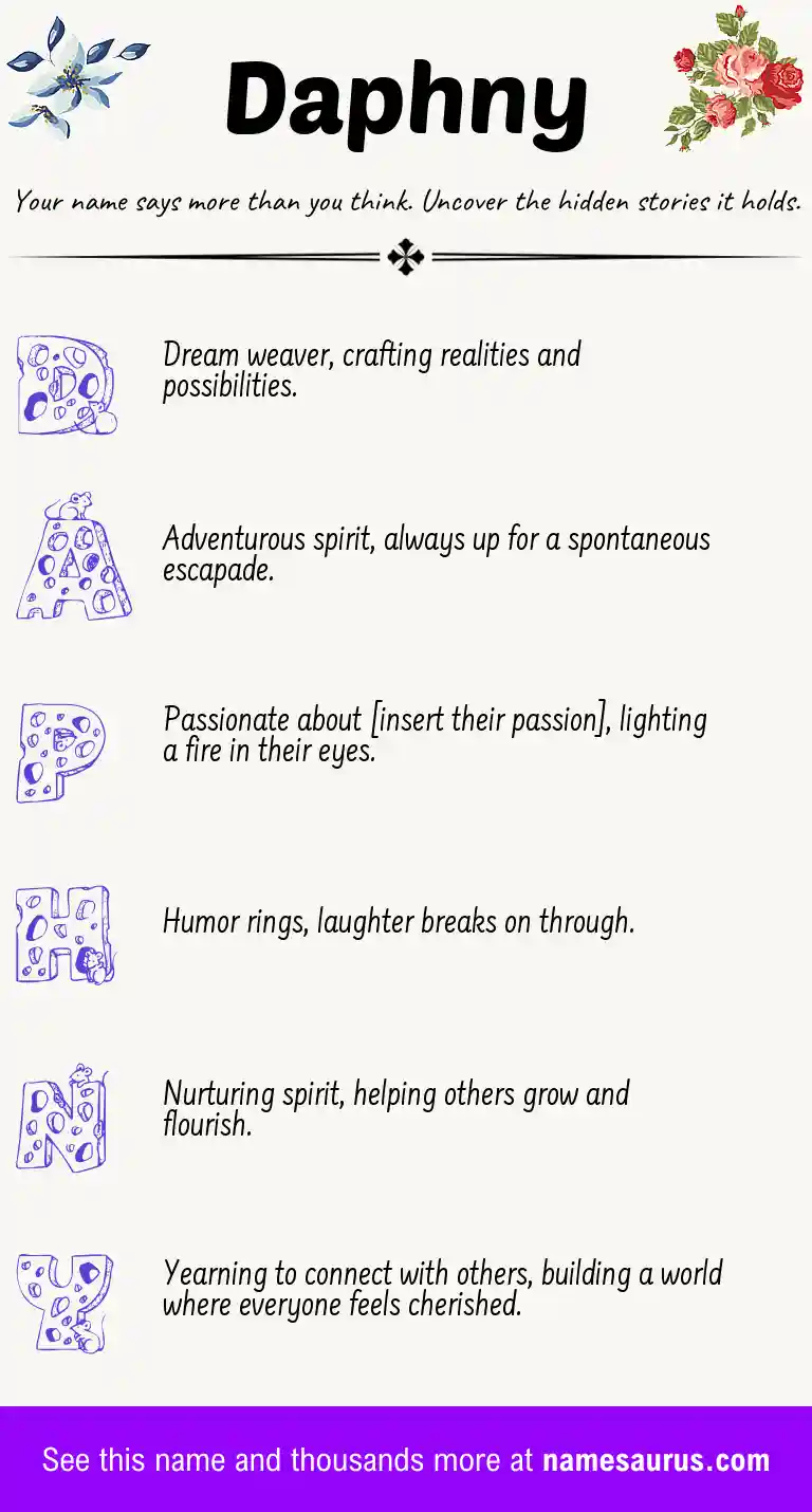 Acrostic poem about Daphny.